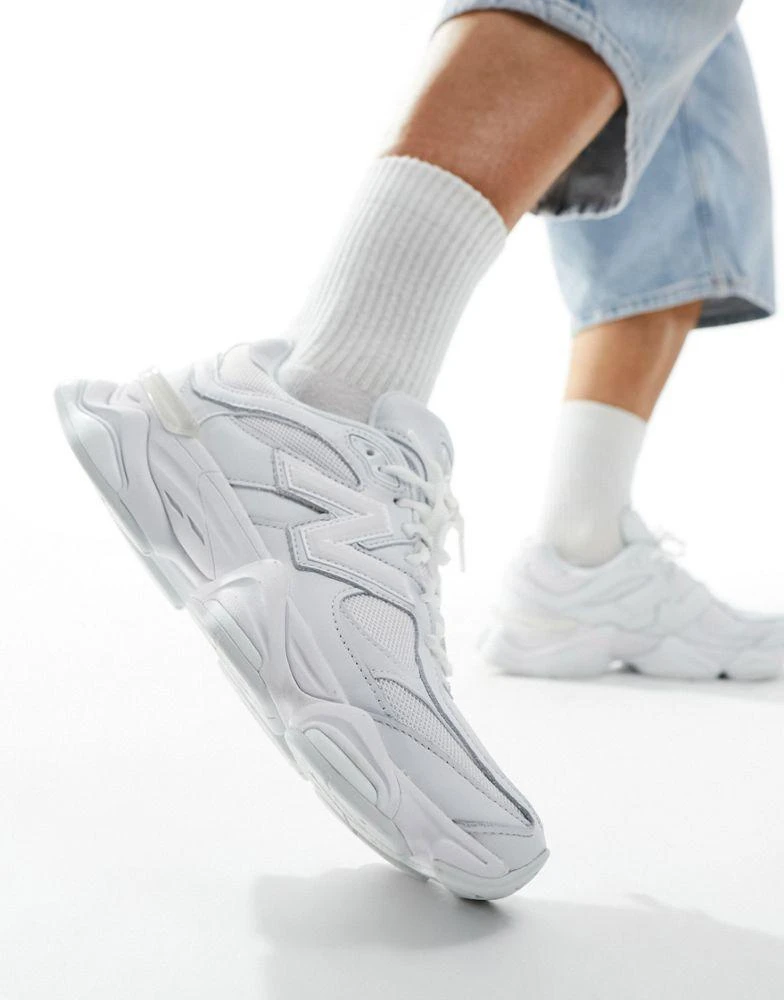 New Balance New Balance 9060 trainers in triple white 5