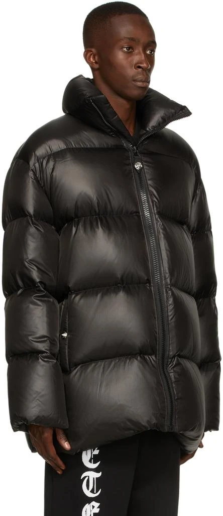 We11done Black Down Satin Oversized Jacket 2