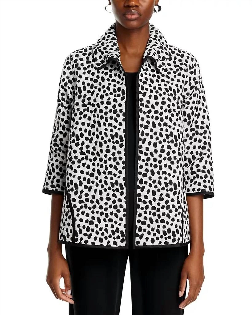 Caroline Rose Caroline Rose - Easy Aline Jacquard Shimmer Jacket 1