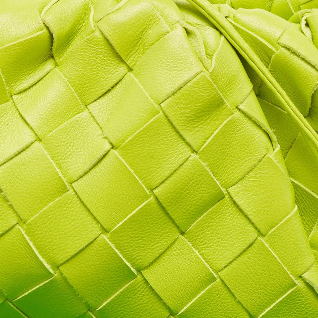 Bottega Veneta Bottega Veneta Neon Green Intrecciato Leather Mini Pouch Clutch 5