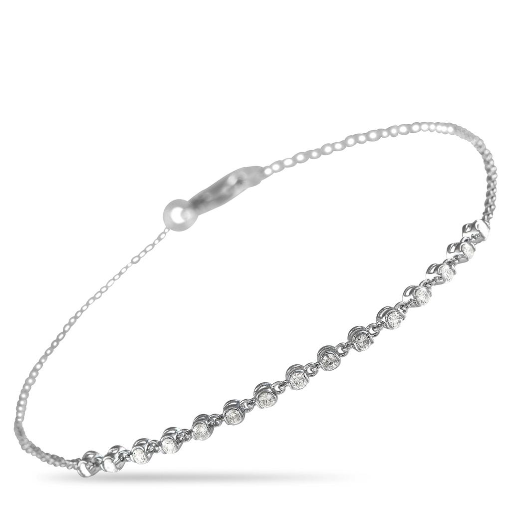 LB Exclusive 14K White Gold 0.25ct Diamond Bracelet  BR10344
