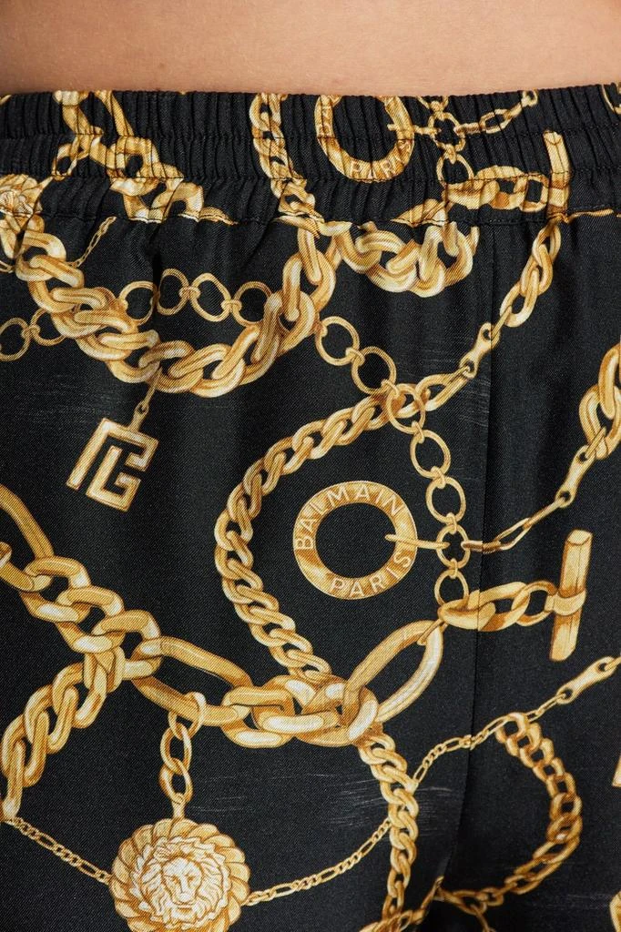 Balmain Balmain Chains Patterned Flowing Printed Trousers 4