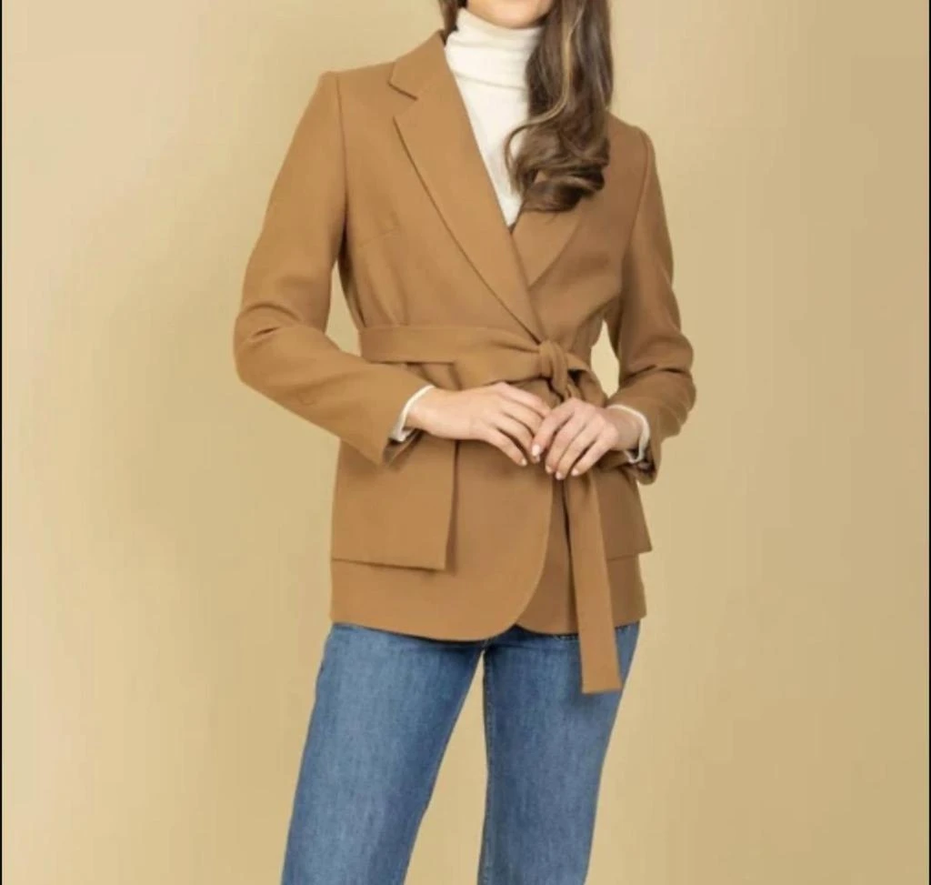 JESSIE LIU Jessie Liu - Women
s Belted Short Coat