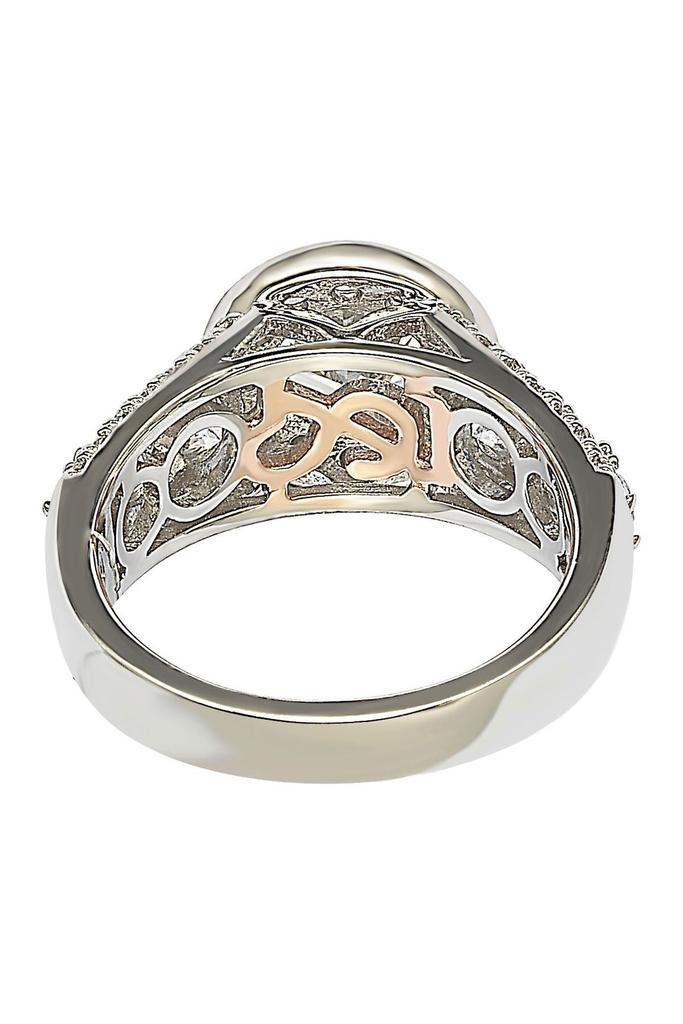 Suzy Levian Sterling Silver White CZ Engagement Ring