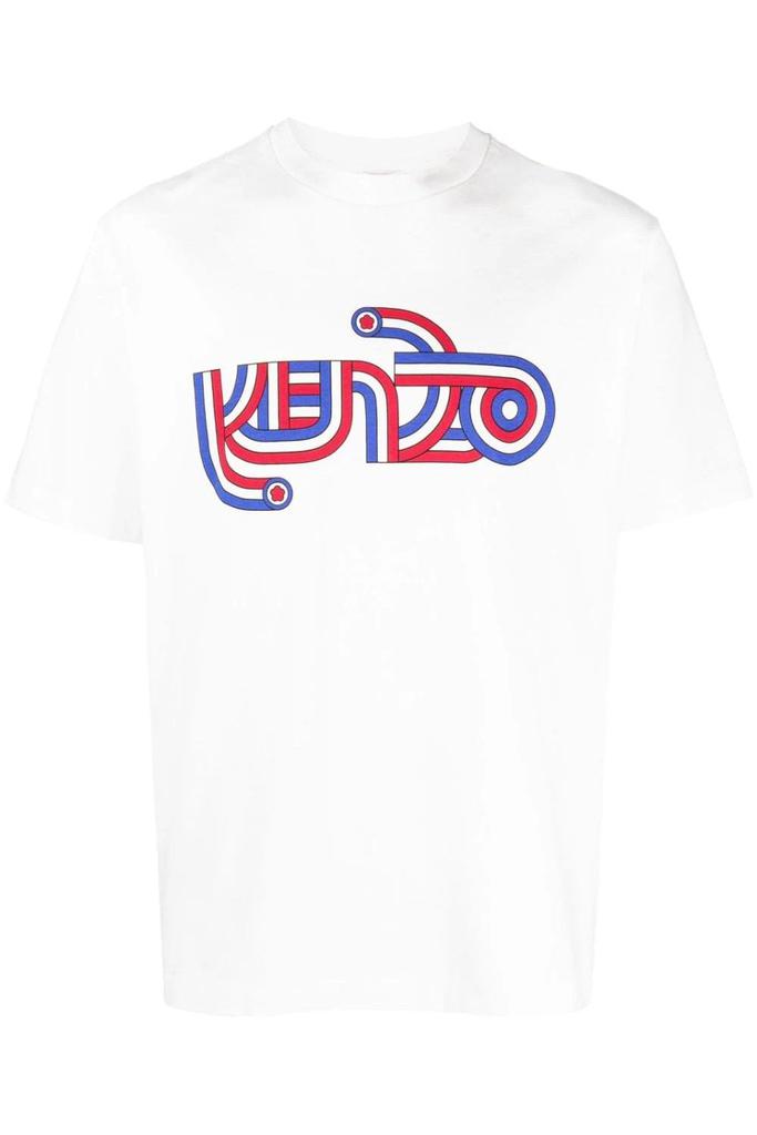 undefined Swirl Logo Organic Cotton T-shirt White