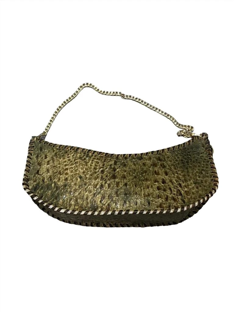 KurtMen Scalloped Purse In Green 3