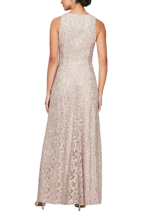 Alex Evenings Evenings Womens Cascade Ruffle Long Dress 2