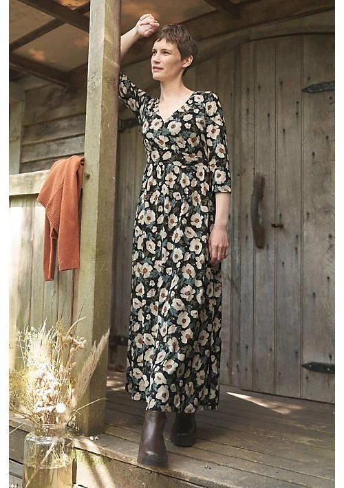 SEASALT Cornwall Maggie Maxi Dress Black 1