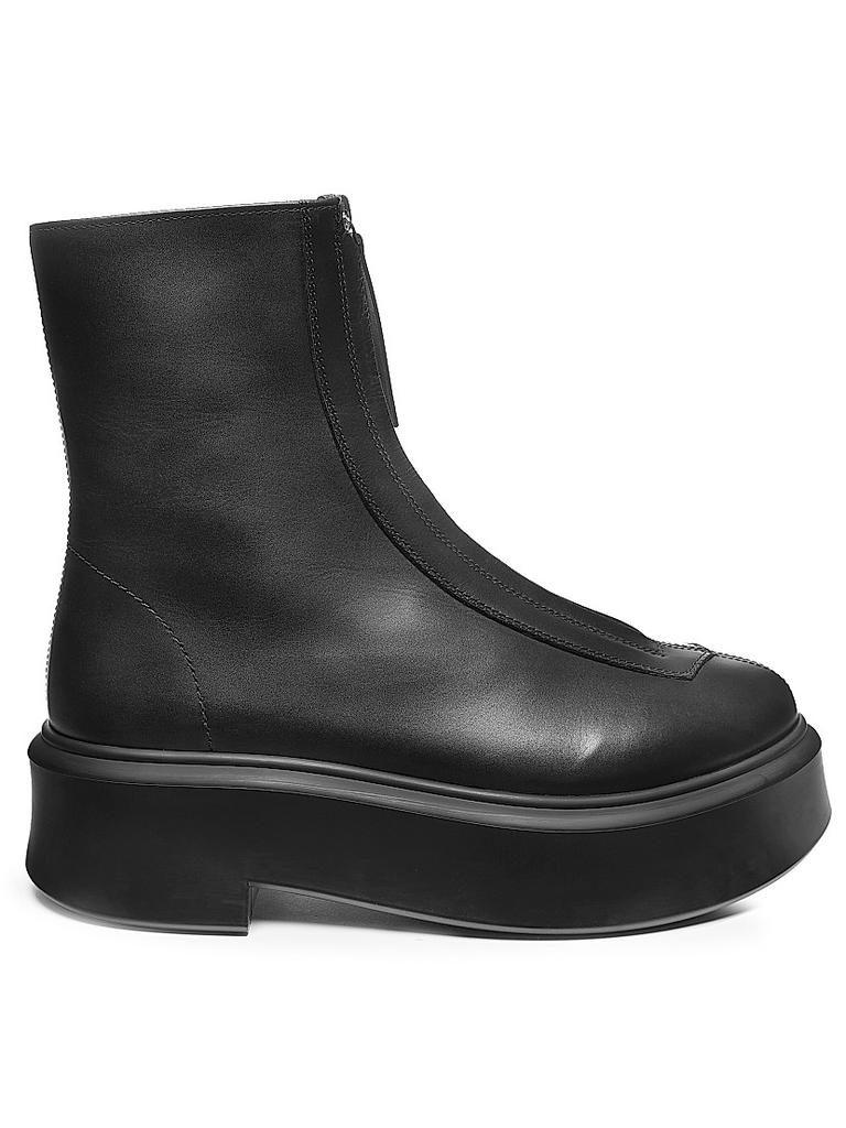 靴 THE ROW ZIPPED BOOTS 36 THE ROW Leather ankle boots | NET-A-PORTER