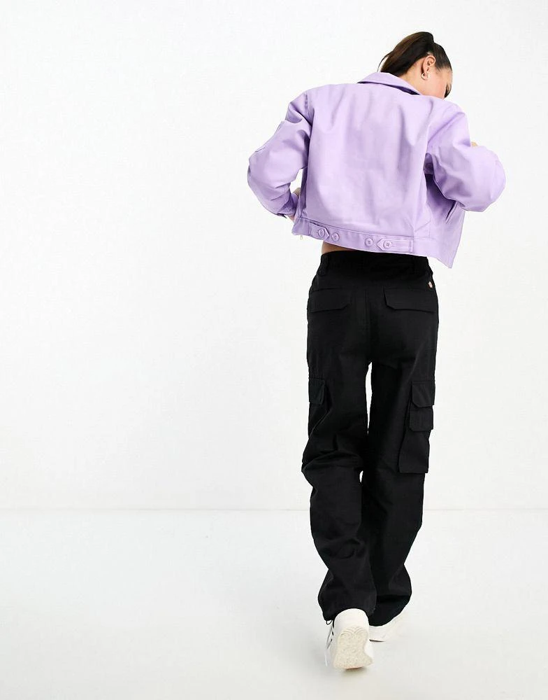 DICKIES Dickies lined eisenhower cropped jacket in purple 2