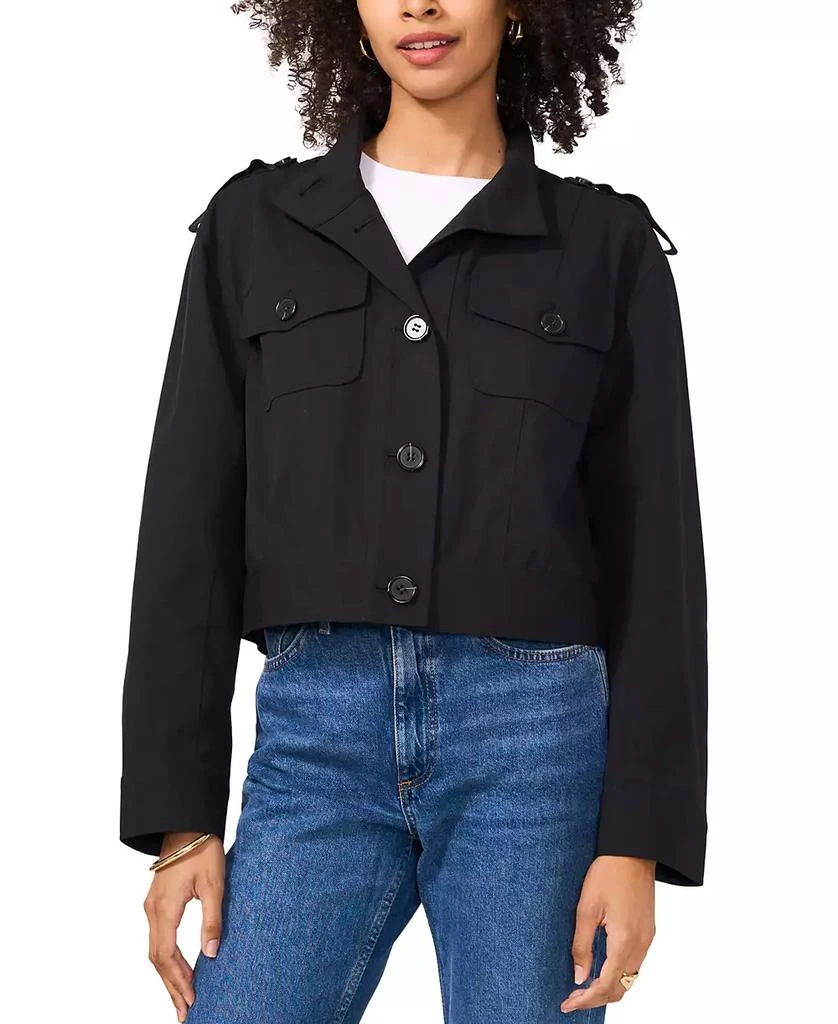 Vince Camuto Women's Button-Front Cropped Jacket 3