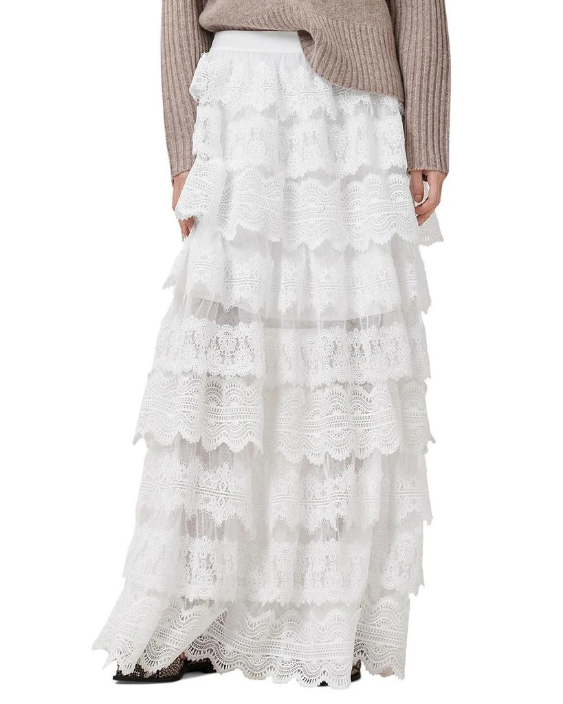 ALL SAINTS Lizi Lace Tiered Maxi Skirt 1