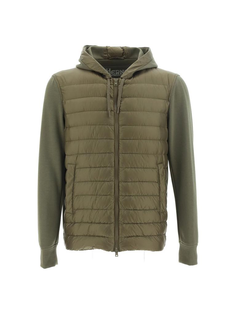 【送料&関税込】Herno Jacket With Zip Herno Velvet Zip Padded Jacket | italist
