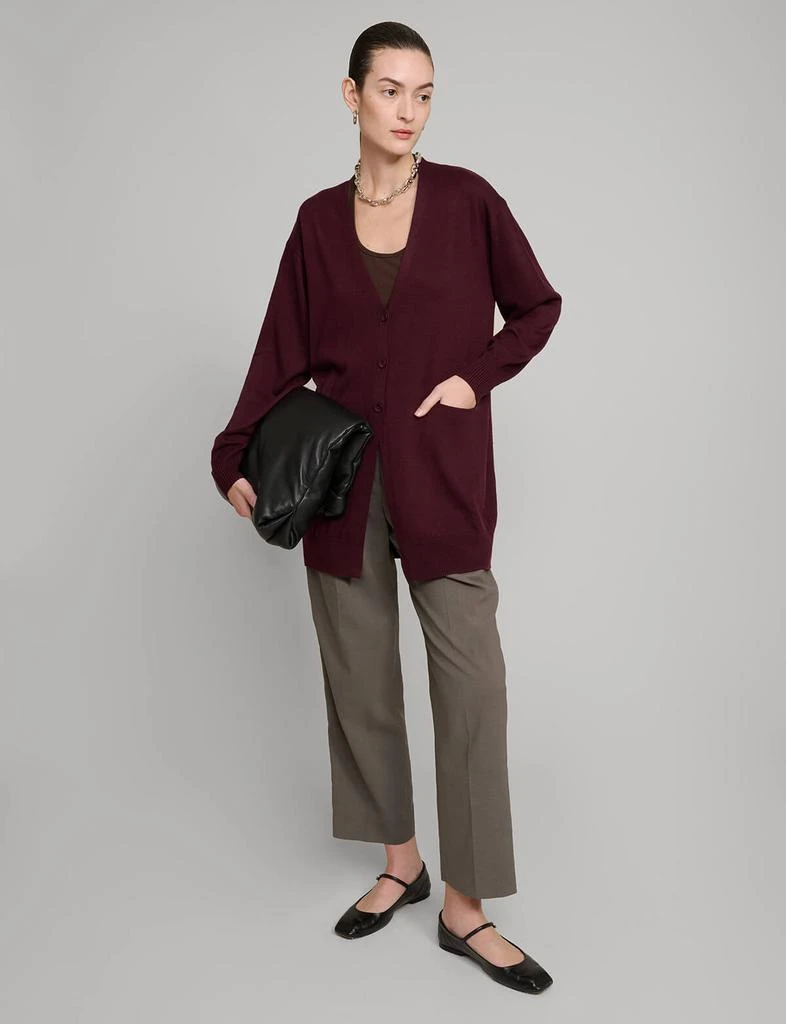 Pixie Market Burgundy Long Cardigan 3