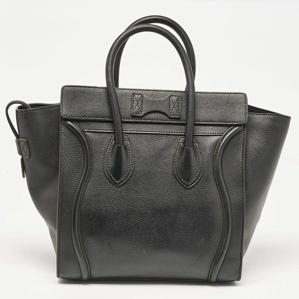 Celine Celine Black Leather Mini Luggage Tote 4