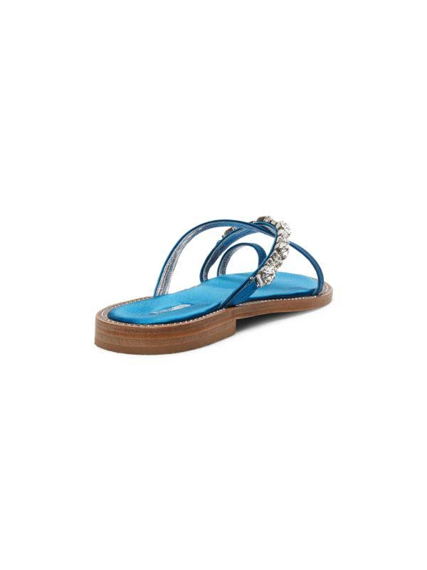 ALEXIS ISABEL Alma Crystal Toe Ring Flat Sandals 3