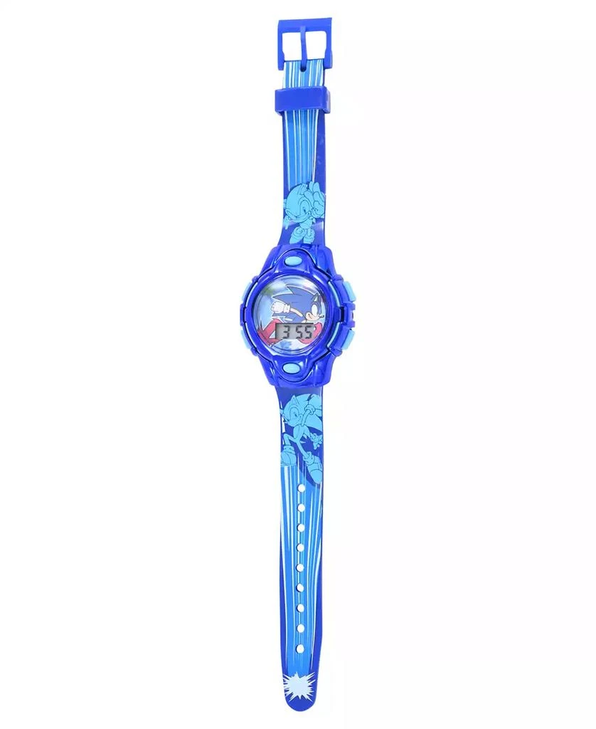Accutime Kids Unisex Sega Sonic the Hedgehog Blue Silicone Strap Watch 35.5mm Set 4