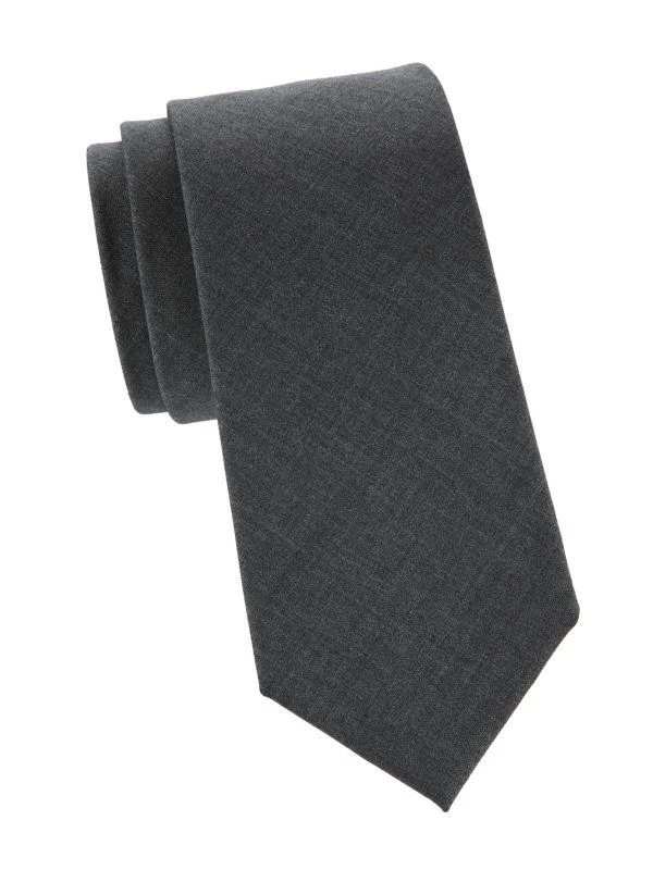 Brunello Cucinelli Textured Virgin-Wool Tie 1