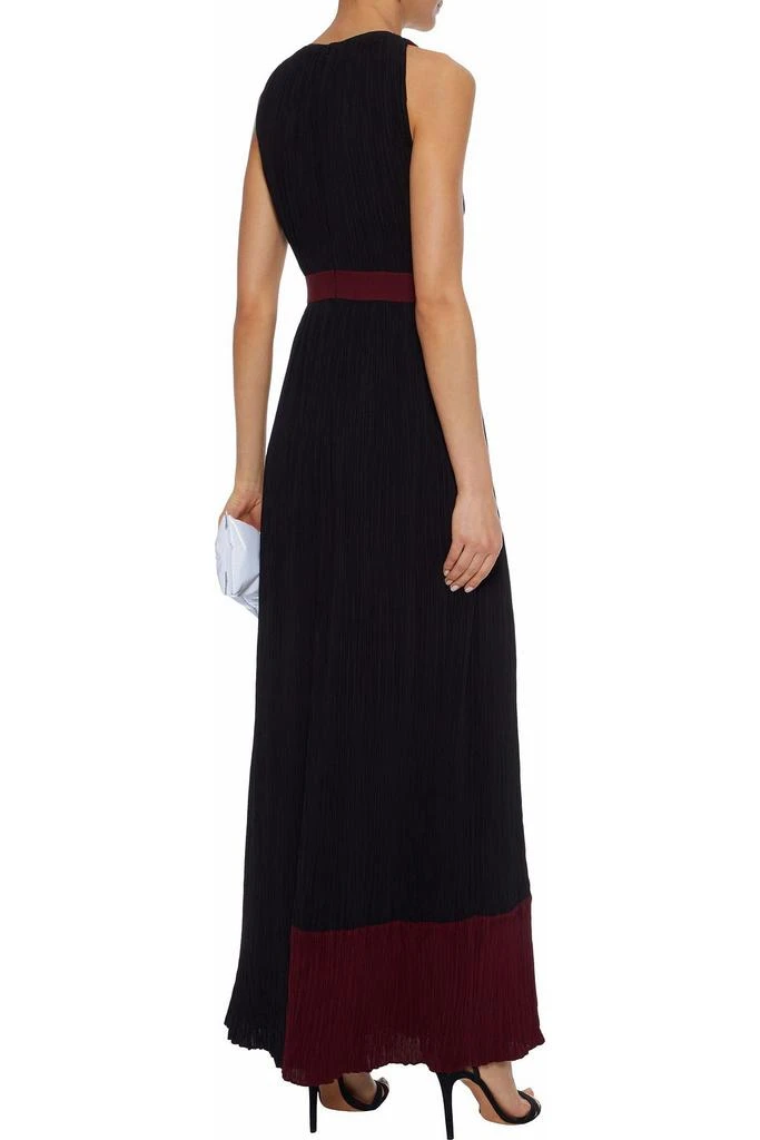 ROKSANDA Draped color-block plissé crepe de chine gown 3
