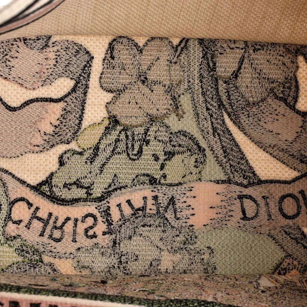 Dior Book Tote Embroidered Raffia Medium 5