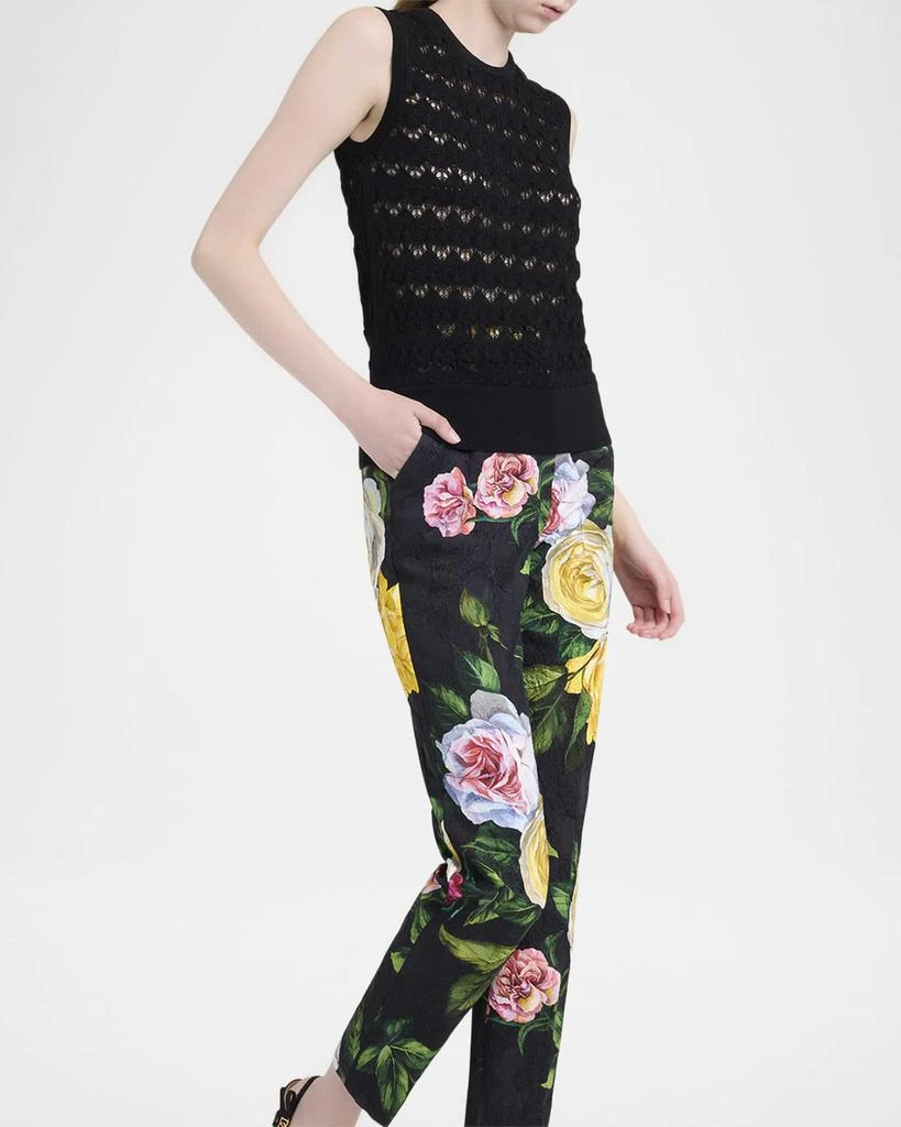 Dolce 
Gabbana Chevron Open Lace Knit Tank Top 4