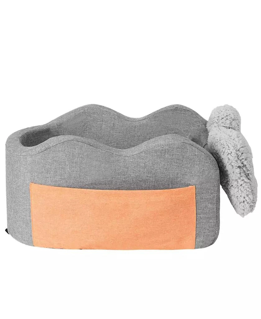 AOSTIRMOTOR Travel Companion Dog Car Seat - Secure Center Console Booster for Small Breeds 6