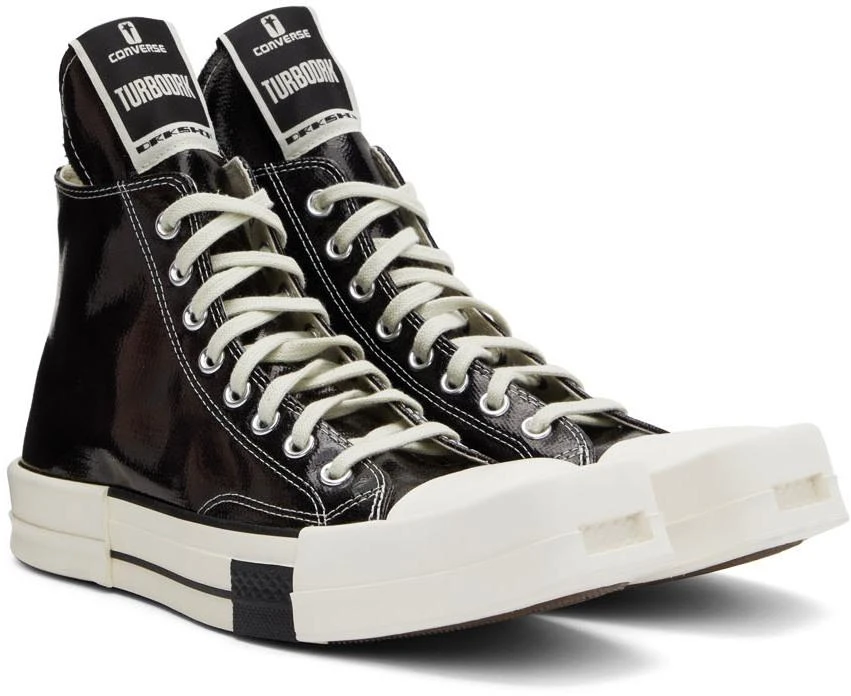 Rick Owens Black Converse Edition Turbodrk Chuck 70 Hi Sneakers 4