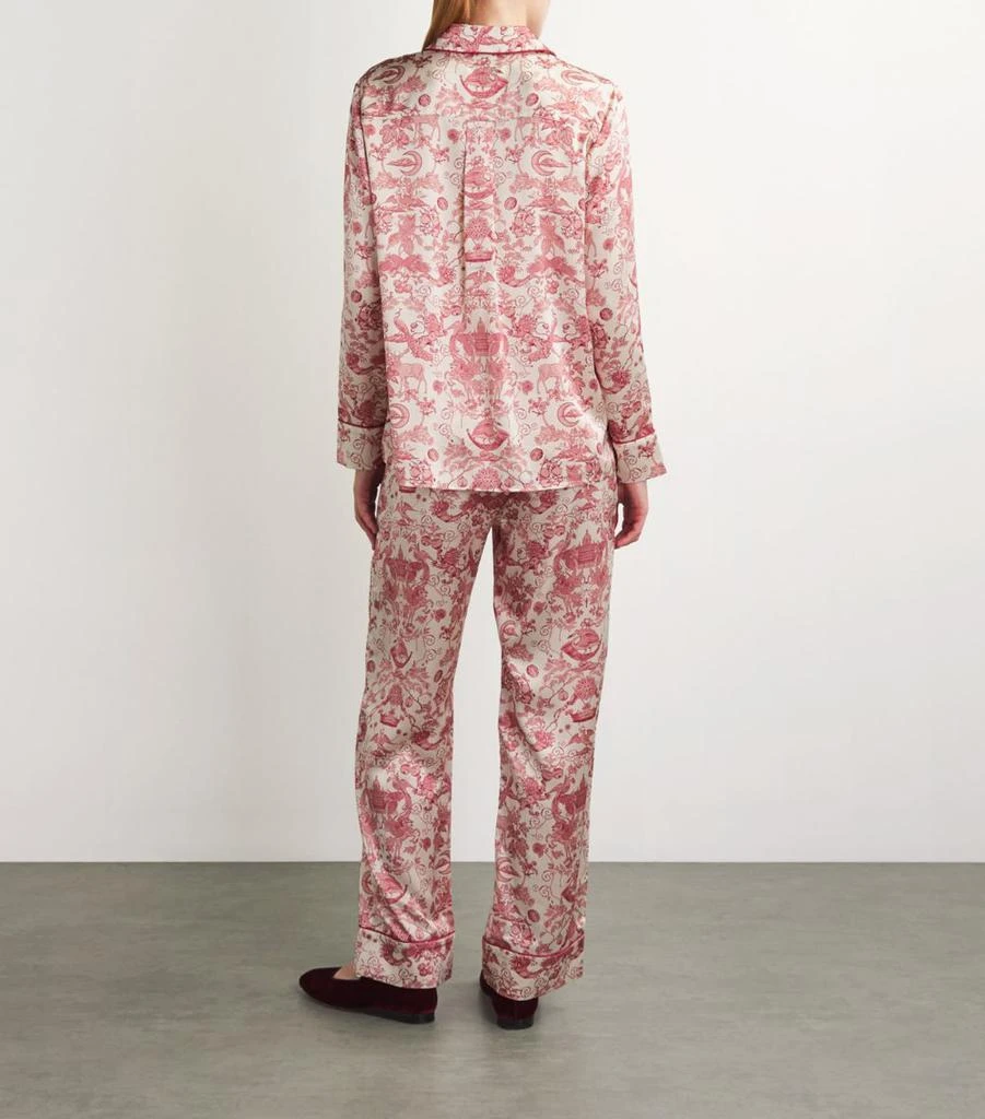 Harrods Silk Menagerie Print Pyjama Set 3