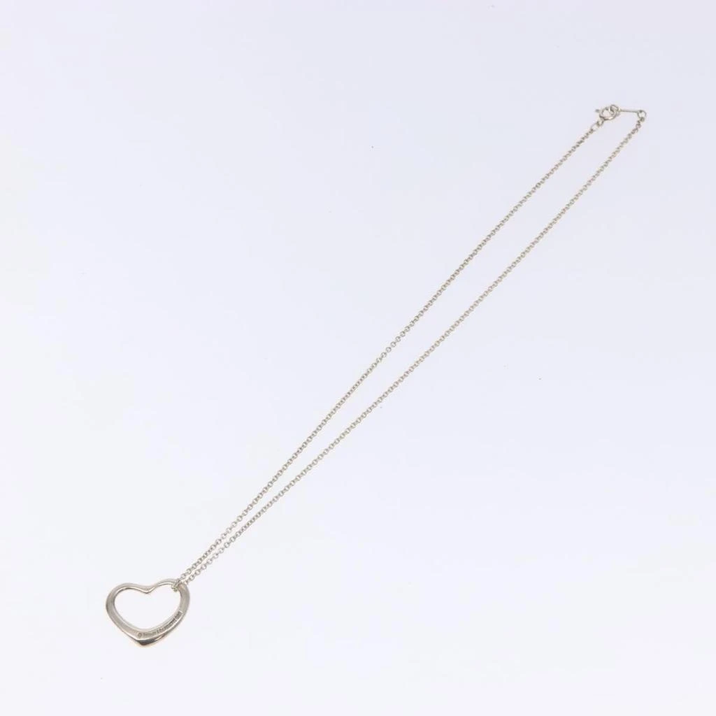 Tiffany 
Co. Elsa Peretti Open Heart Pendant Necklace Sterling  Necklace Jewelry (Pre-Owned)