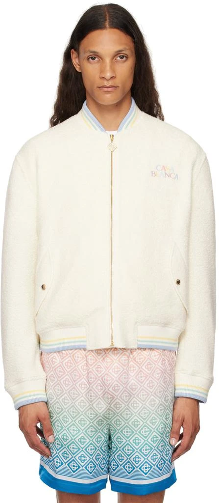 Casablanca Off-White Maison Pastelle Bomber Jacket 1