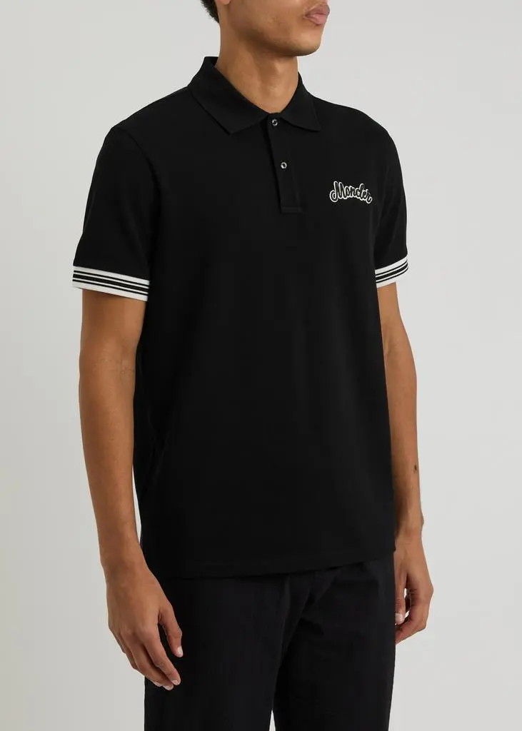 Moncler Logo-embroidered cotton polo shirt 2