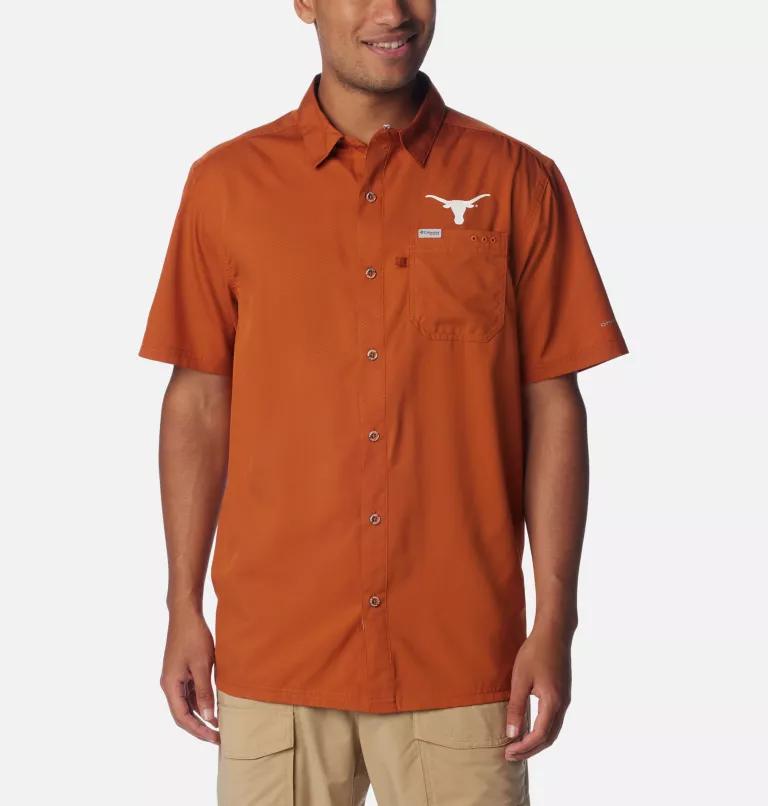 Columbia Columbia Men's Collegiate PFG Slack Tide  Camp Shirt - Texas-