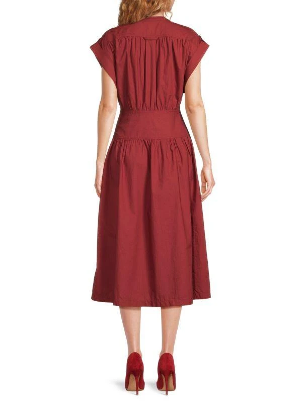 AREA Button Down Midi Dress 2