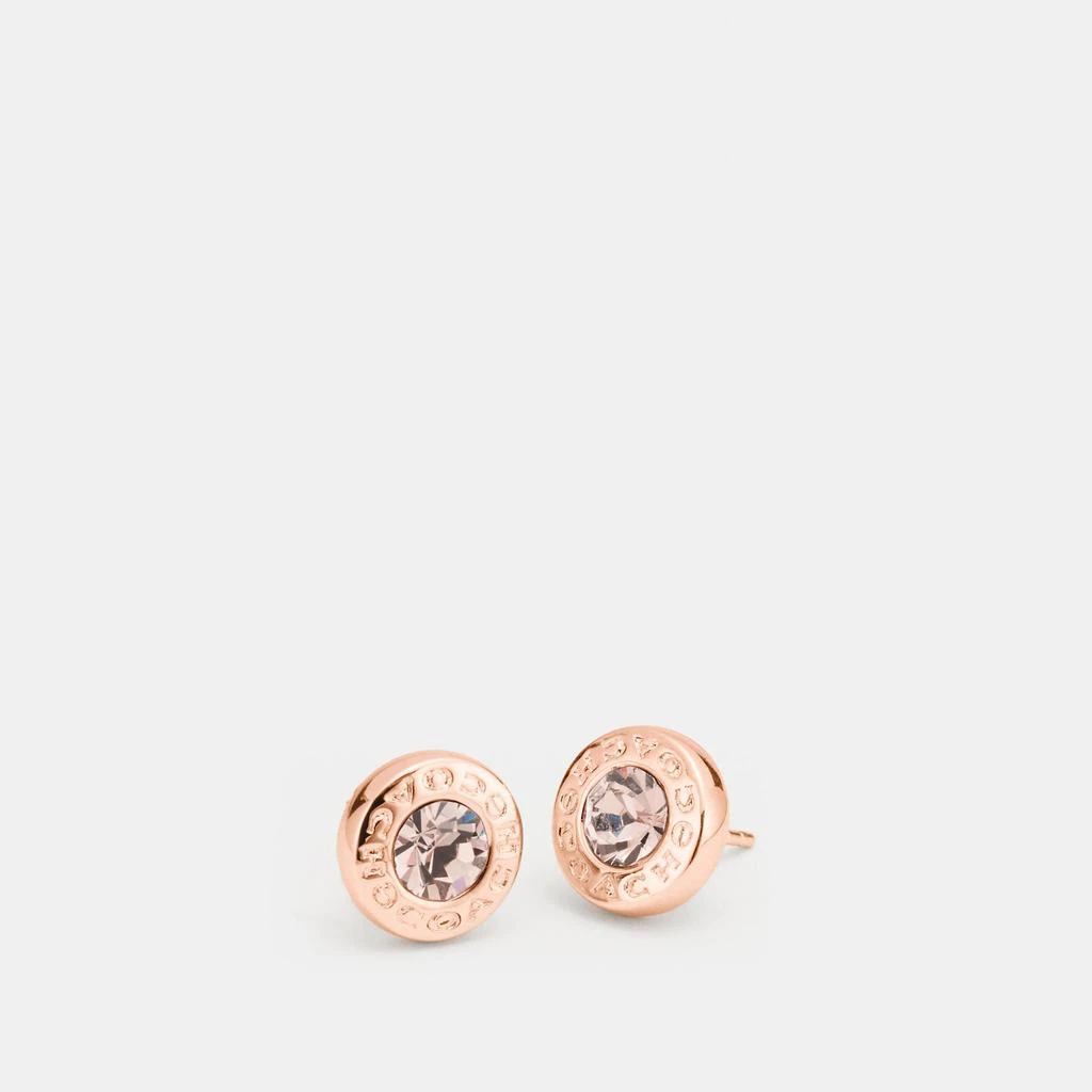 Coach COACH Open Circle Stone Strand Earrings 1