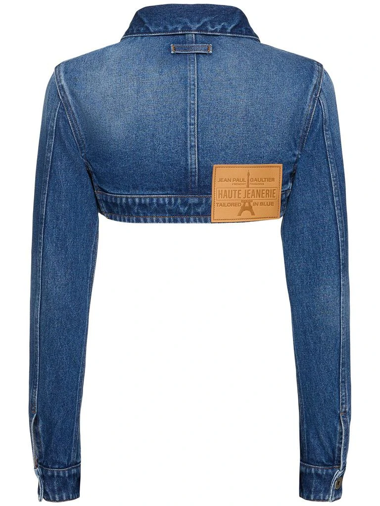 Jean Paul Gaultier Topstitched Denim Bolero Jacket 3