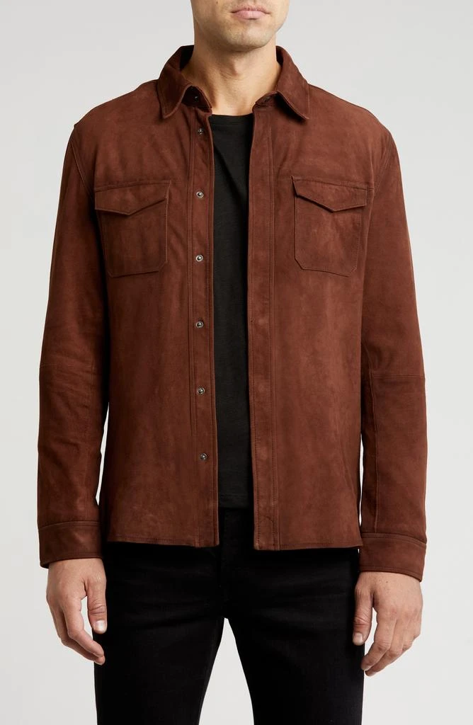 Shop Lucas Leather Shirt Jacket on Sale at BeyondStyle – Get 62