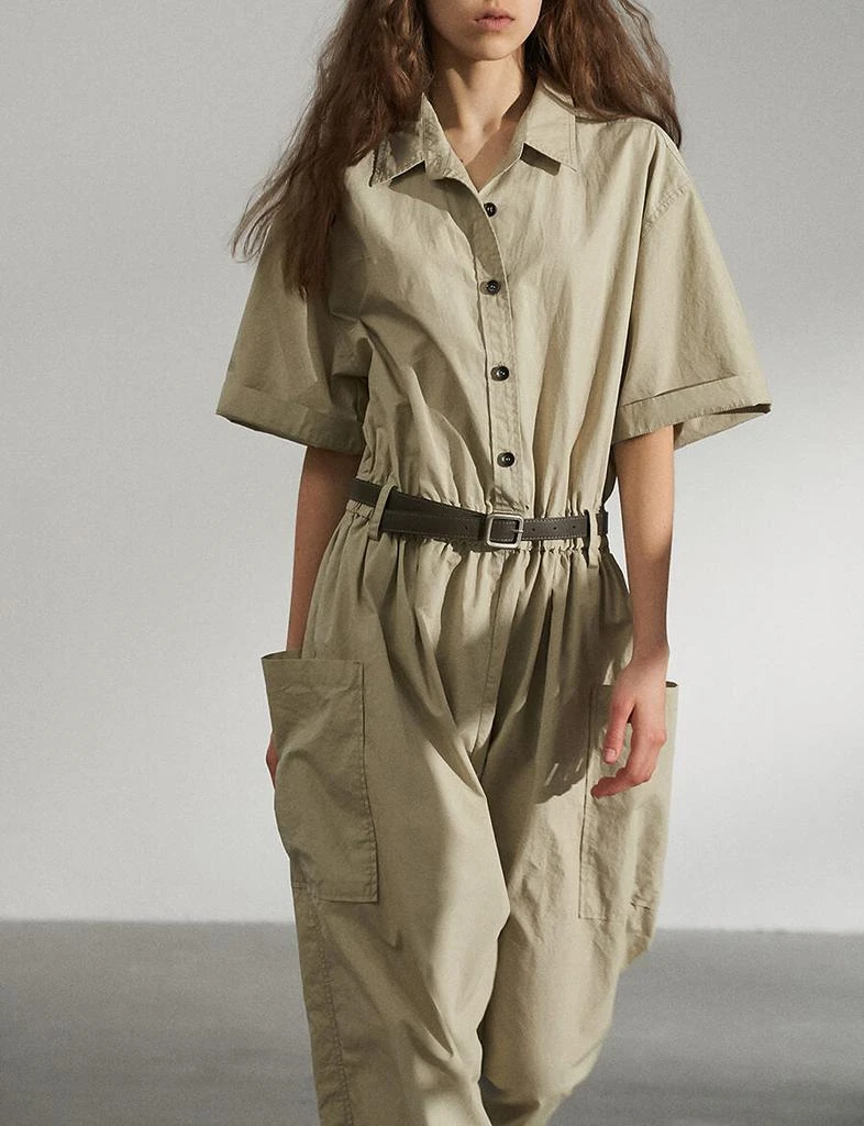 Pixie Market Tan Baggy Jumpsuit-BESTSELLER 6