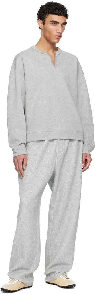 Recto Gray RC Cut & Embroidery Sweatshirt 4