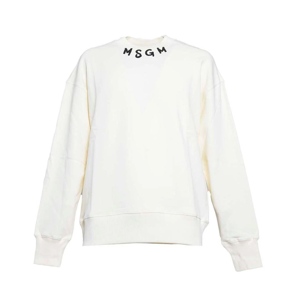 MSGM Logo Printed Crewneck Sweatshirt from Italist