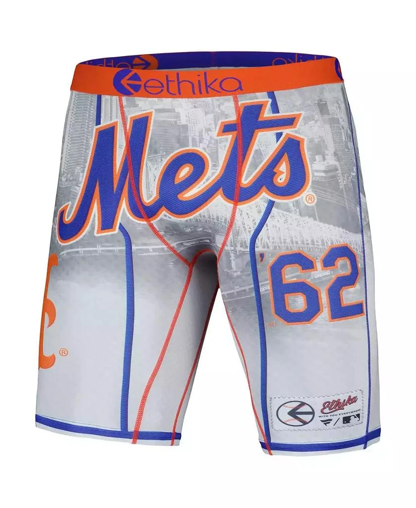 Ethika Men's White New York Mets Jerseyscape Boxer Briefs 2
