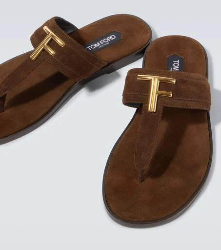 Tom Ford Brighton TF suede thong sandals 3