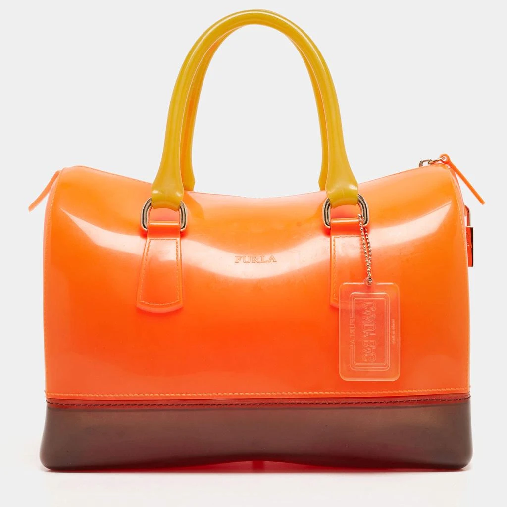 Furla Furla Tri Color Rubber Candy Satchel 1