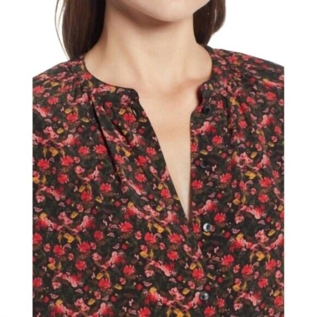 Something Navy Something Navy - Floral Easy Volume Long Sleeve Blouse 4