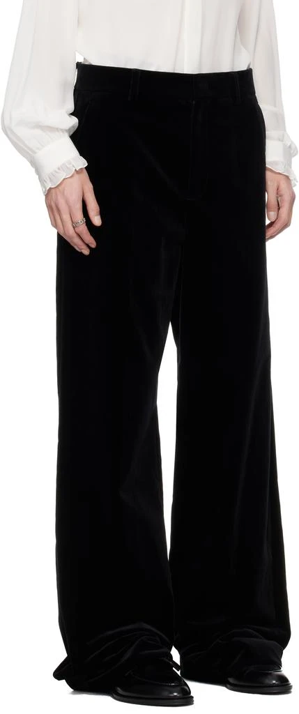 Valentino Black Velvet Trousers 2