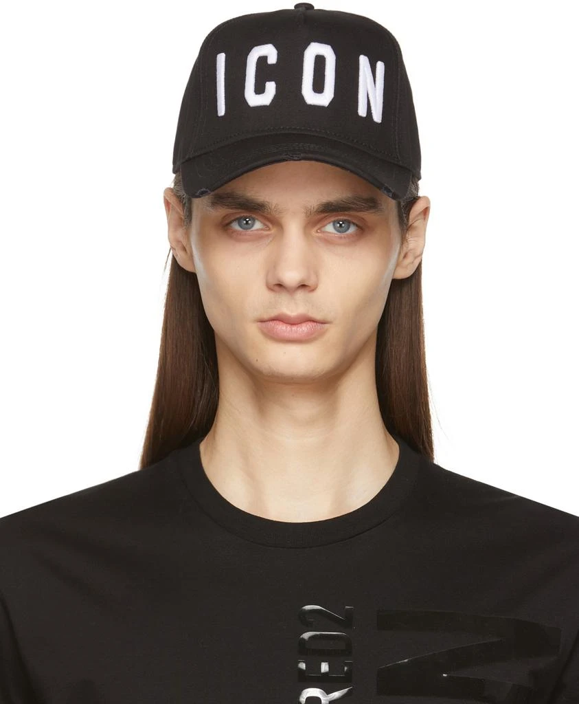 DSQUARED2 Black & White Icon Cap - Hats - Compare Prices 