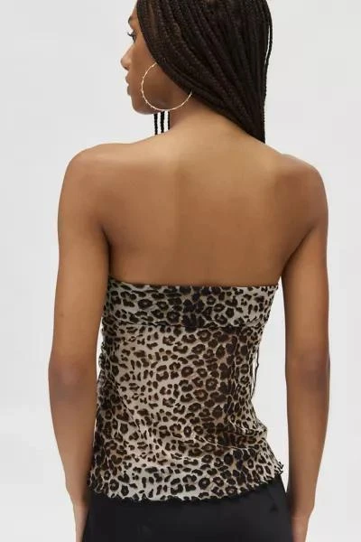 Silence + Noise Silence & Noise Remy Printed Mesh Tube Top 4