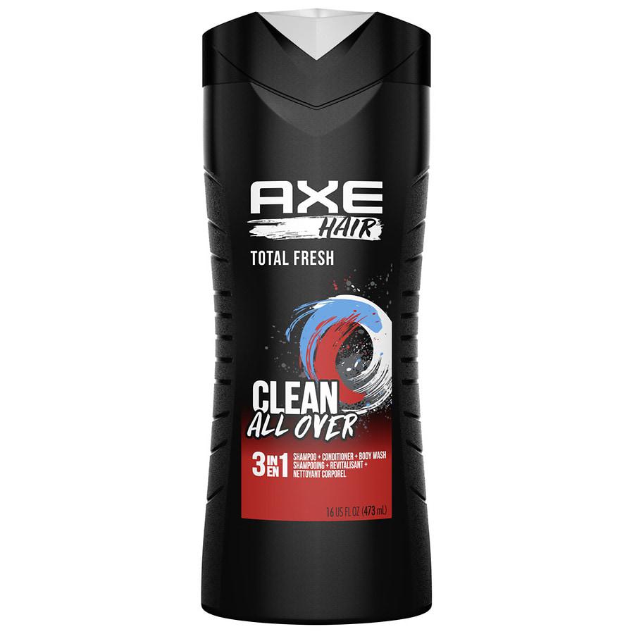 AXE 3-in-1 Body Wash, Shampoo & Conditioner Total Fresh