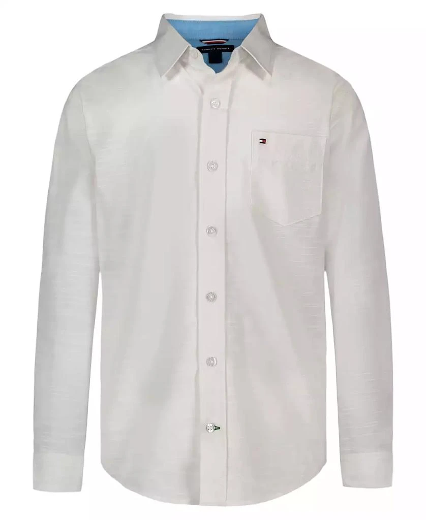 Tommy Hilfiger Boys
8-20 Texture Woven Long-Sleeve Shirt