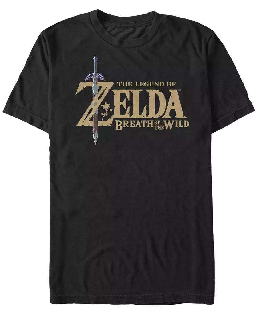 Nintendo Nintendo Men's Legend of Zelda Breath of The Wind Logo Short Sleeve T-Shirt