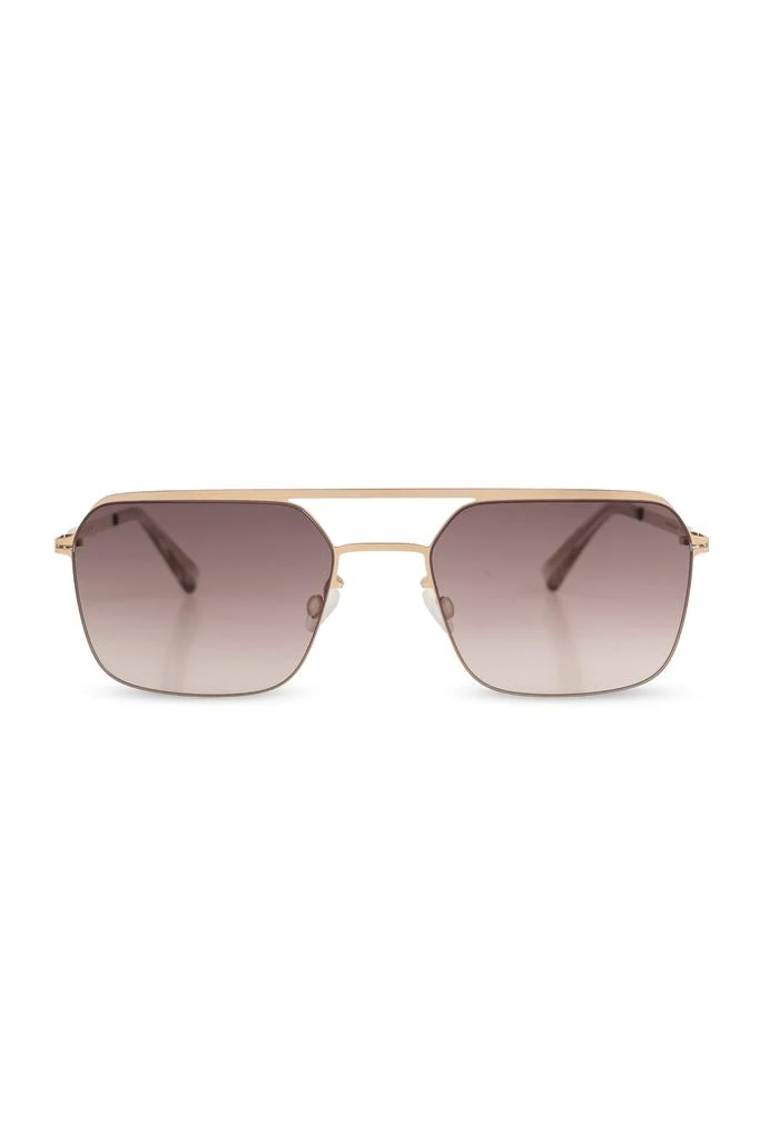 Mykita Geometric White Aluminum Sunglasses With Purple Lenses - NWT Sunglasses Mykita Studio 7.2 Geometric Sunglasses main image 2